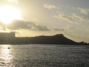 Sunrise over Diamond Head