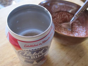 1/2 can PBR + 4-3-2-1 Spice Rub = 1 delicious chicken